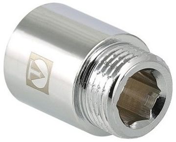 Удлинитель Valtec 3/4" x 15 мм ВР/НР с внутренней/наружной резьбой хромированный VTr.198.C.0515