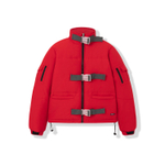 Красная куртка короткая YMKASHIX