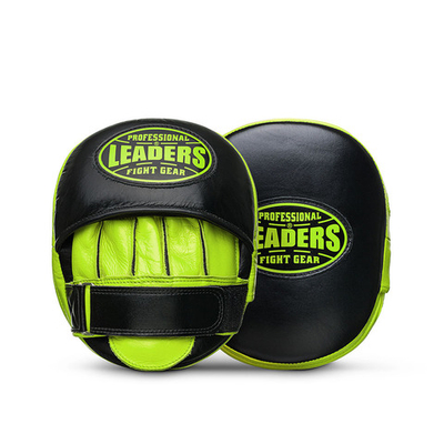 Лапы тренерские Leaders T-Air Black/Green (кожа)