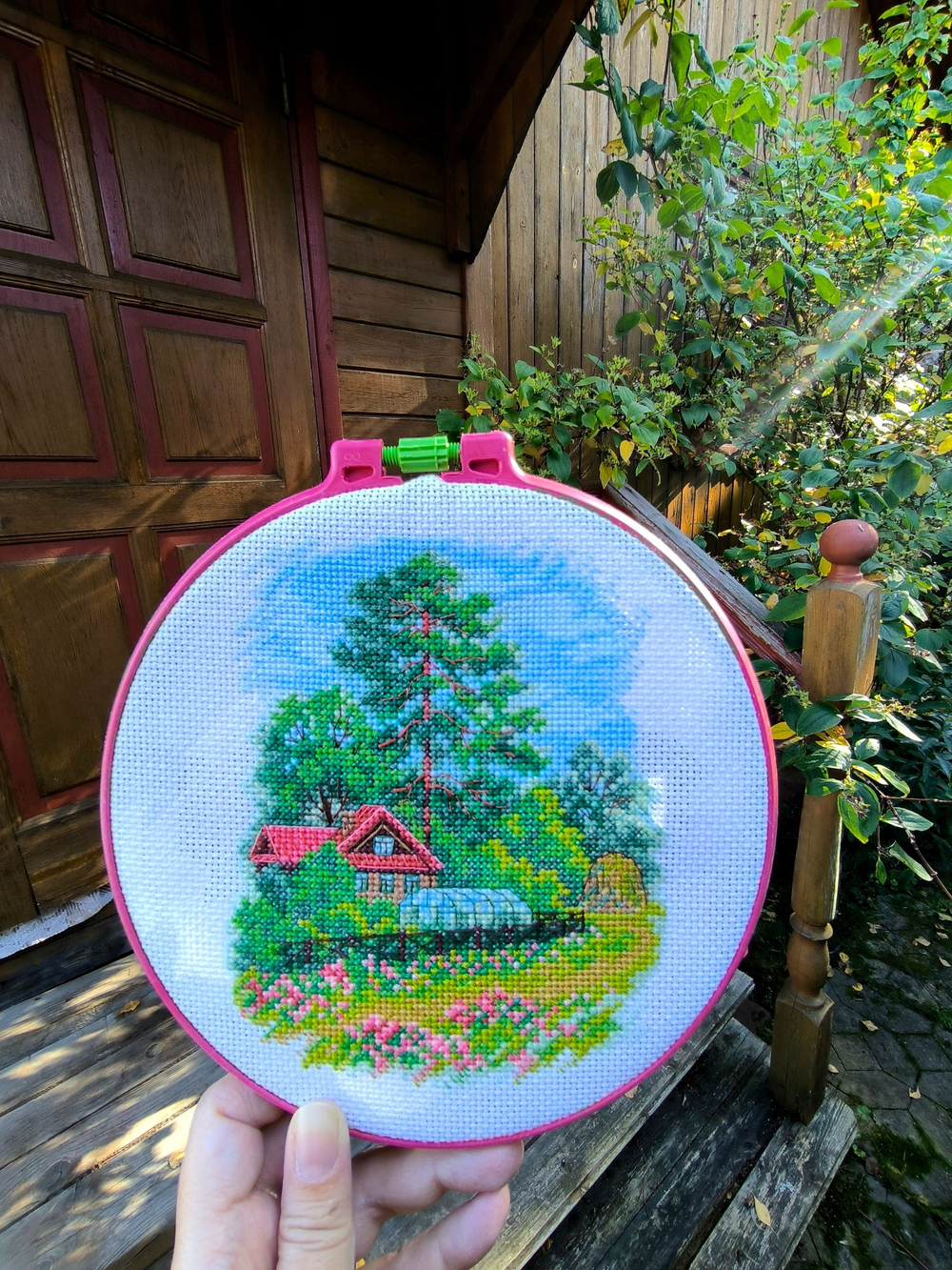 Набор для вышивания крестом Искусница "Дачная идиллия"