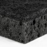 Губки для посуды SQUARE BLACK 98х66х30 мм, КОМПЛЕКТ 10 шт., КРУПНОПОРИСТЫЙ поролон/абразив LAIMA, 608648