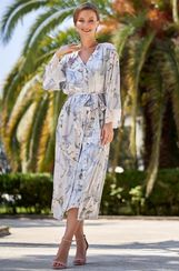 Длинный халат на пуговицах Mia-Amore Novella 3609