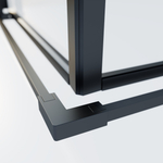 Душевой уголок Soft 2 VSS-3SO2800CLB, 800*800, черный, стекло прозрачное