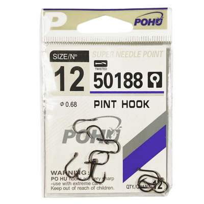 Крючки рыболовные POHU 50188 №12 (УП/10шт)