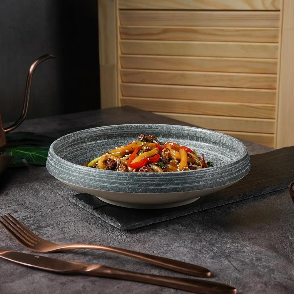 Салатник 840 мл d 23 см h5,6 см глазурь Glossy Stone Untouched Taiga P.L. Proff Cuisine [1]