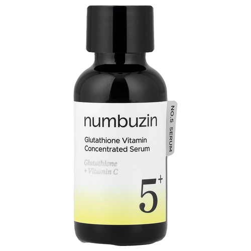 Numbuzin, концентрированная сыворотка № 5 с глутатионом и витамином C, 30 мл (1,01 жидк. унции)