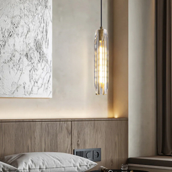 Подвесной светильник MT8851-1H bronze/clear