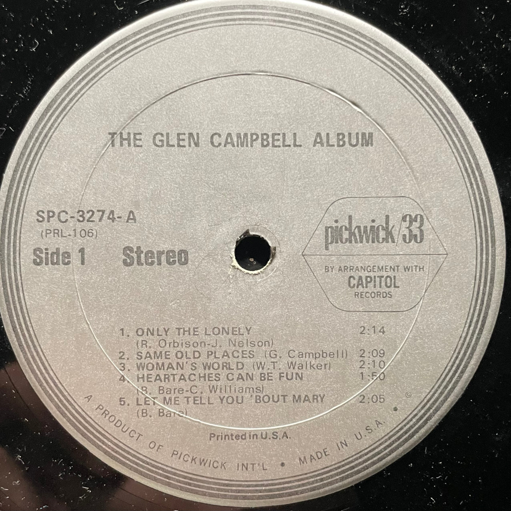 Glen Campbell ‎– The Glen Campbell Album (США 1973г.) Т