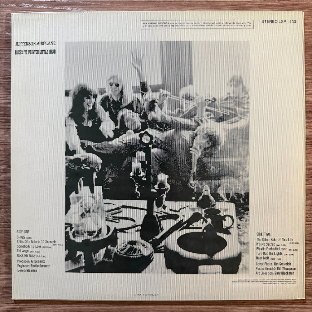 Jefferson Airplane – Bless Its Pointed Little Head (Германия 1969г.)Т