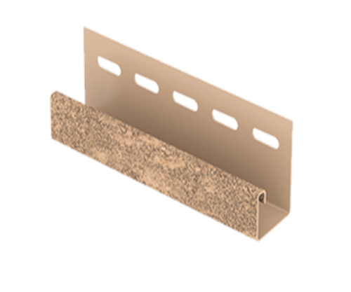 J-планка Стоун-хаус Кирпич Бежевый