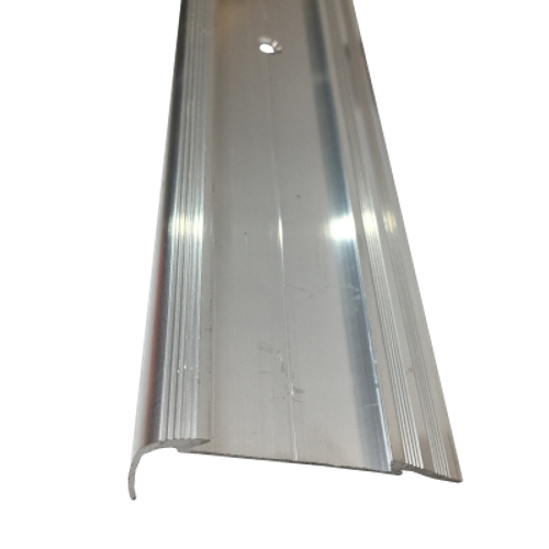 Порог-угол с рез. 48*23мм "DO-1" 2,7м (осн.) Без покр. с цв. рез. ал.