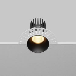 Светильник встраиваемый светодиодный Maytoni Dip DL119-10W-2.7K-TRS-B