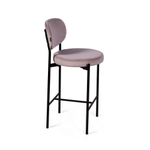 Стул полубарный Mason, бархат светло-серый 26