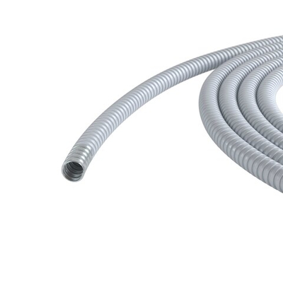 Металлорукав DN 12мм в герметичной ПВХ изоляции, Dвн 12,0 мм, Dнар 16,0, 50 м, цвет серый