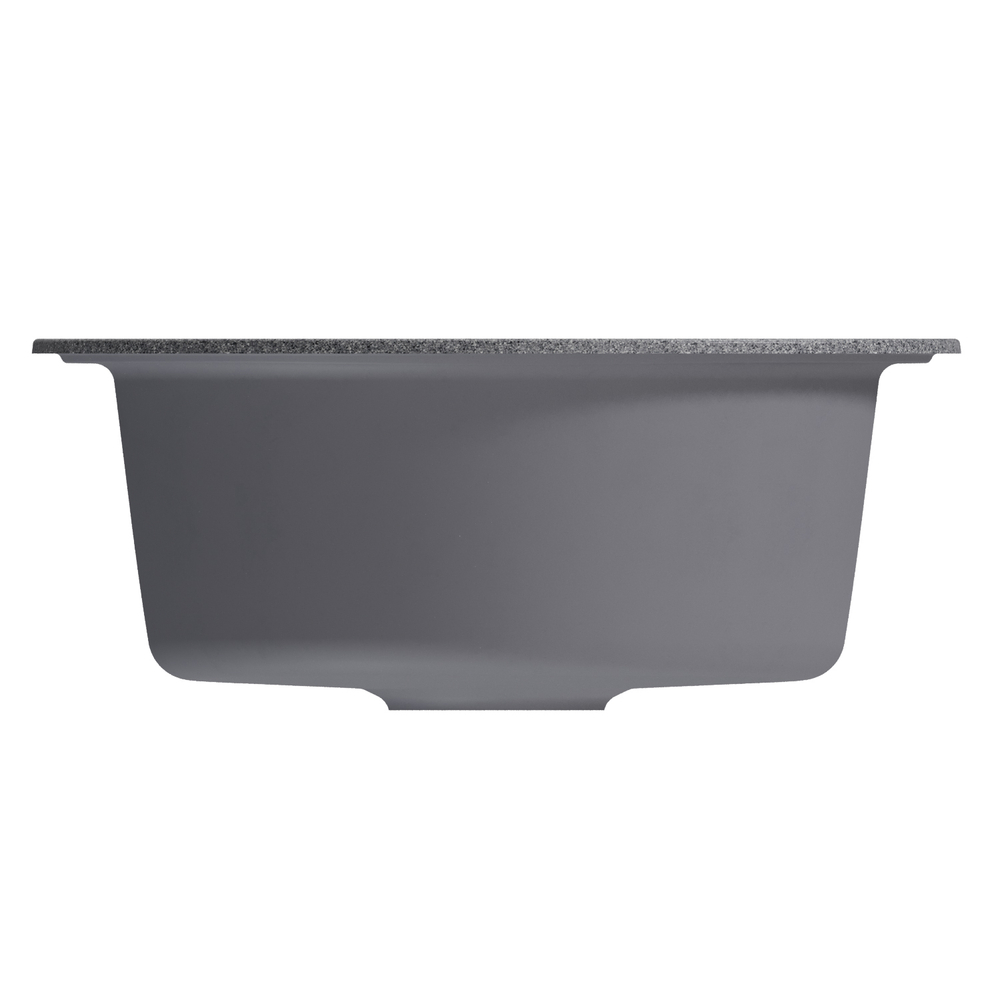 Мойкa MIXLINE ML-GM11 круглая, темно-серая (309), 500мм (глуб. чаши 180) (551822)