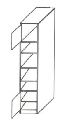 Диана-4 секция № 16 пенал открытый (венге/дуб молочный), ЛДСП, Росток