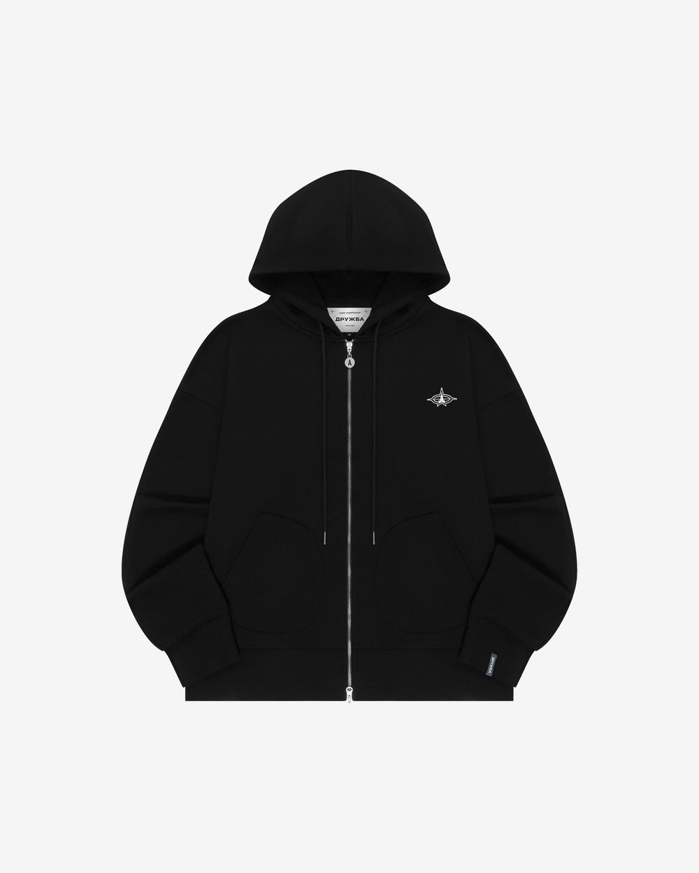 Худи Дружба Zip Стрела черное