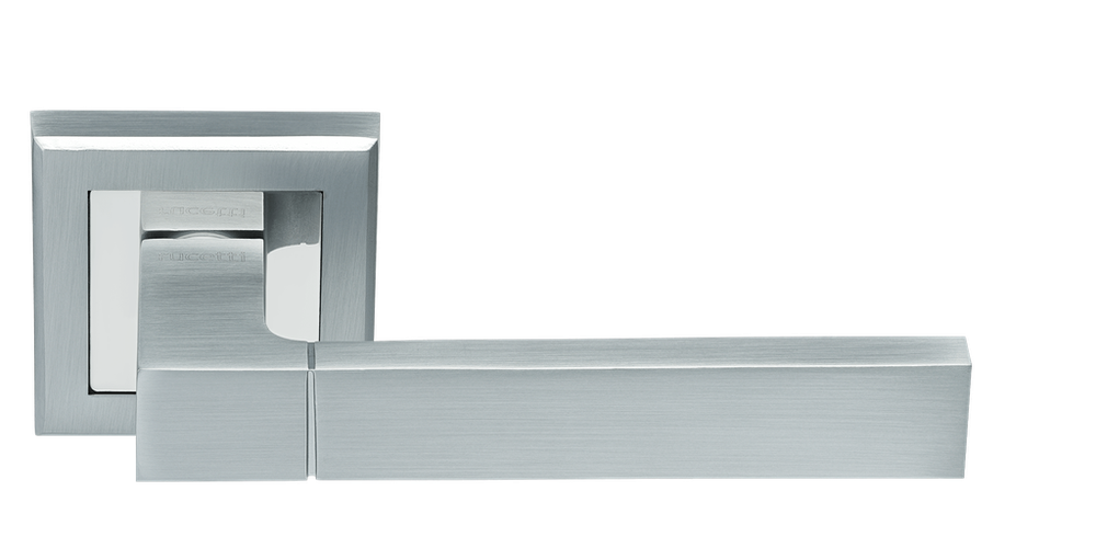 Дверные ручки Rucetti RAP 16-S SC/CP Цвет - мат.хром/хром
