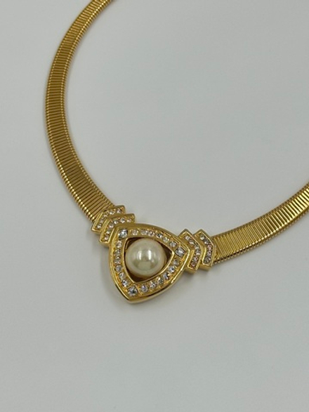 Колье с «жемчугом» и кристаллами Christian Dior