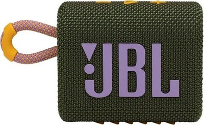 Колонка портативная JBL GO 3, 4.2Вт, зеленый [jblgo3grn]
