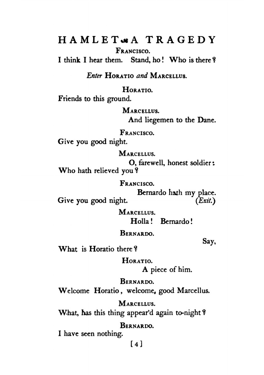 Hamlet, a tragedy | William Shakespeare