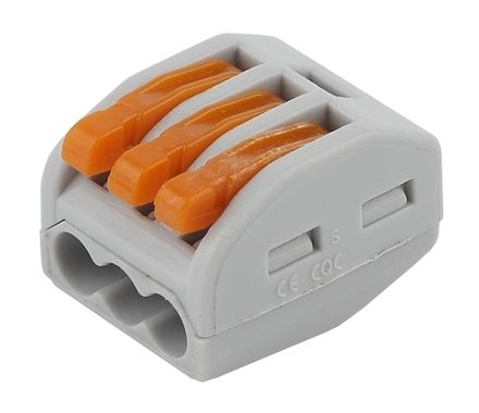 Клемма СМК модель 413, 3 отв. 0,08-2,5 мм2