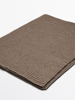 Massimo Dutti Шарф из шерсти и кашемира, норка