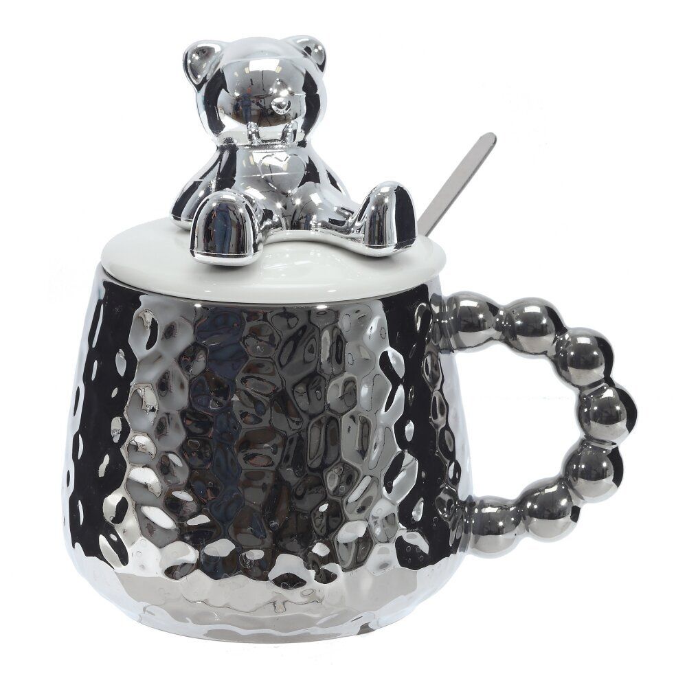 GAEM Кружка с крышкой и ложкой, 400 мл, L14 W10 H14 см, 2в.