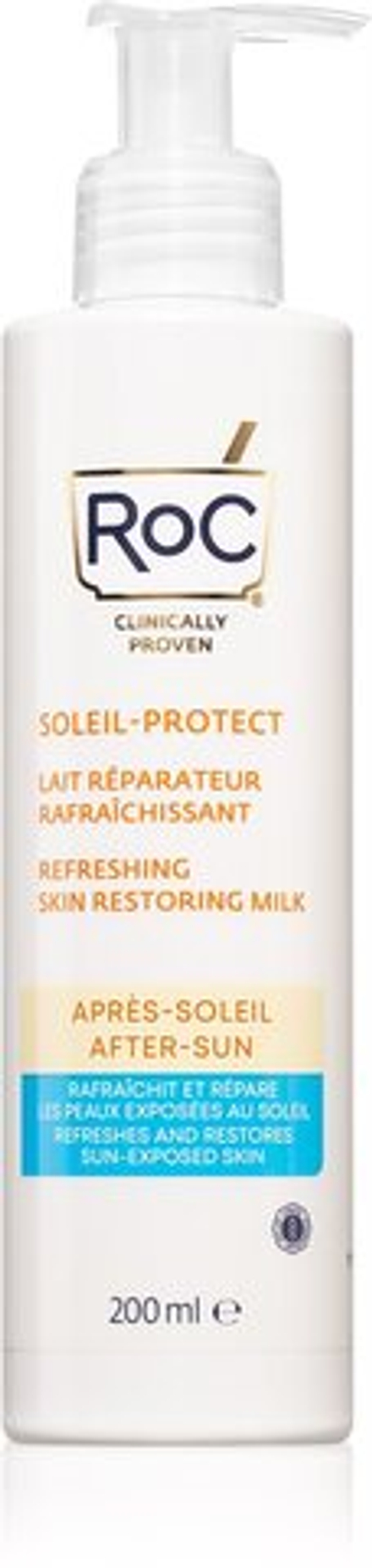 RoC Soleil Protect Refreshing Skin Restoring Milk - успокаивающий крем после загара /   200  ml  / GTIN 1210000800183