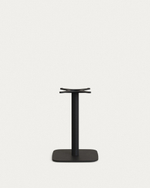 Барный стол Saura из черного металла со столешницей из белой терраццо