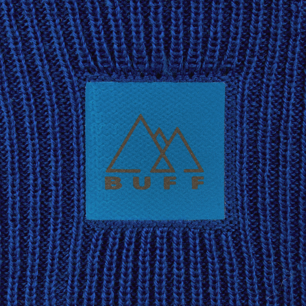 Шапка Buff Crossknit Hat Solid Azure Blue (US:One size)