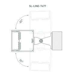 Профиль SL-LINE-7477-2000 BLACK (Arlight, Алюминий) 029939