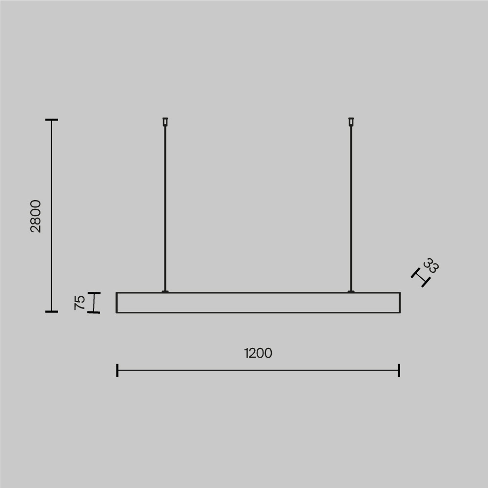Подвесной светодиодный светильник Maytoni Vinder P051PL-L40W4K белый