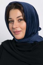 Косынка с завязками Велюр (синяя) КЗВ13-23М LT Collection