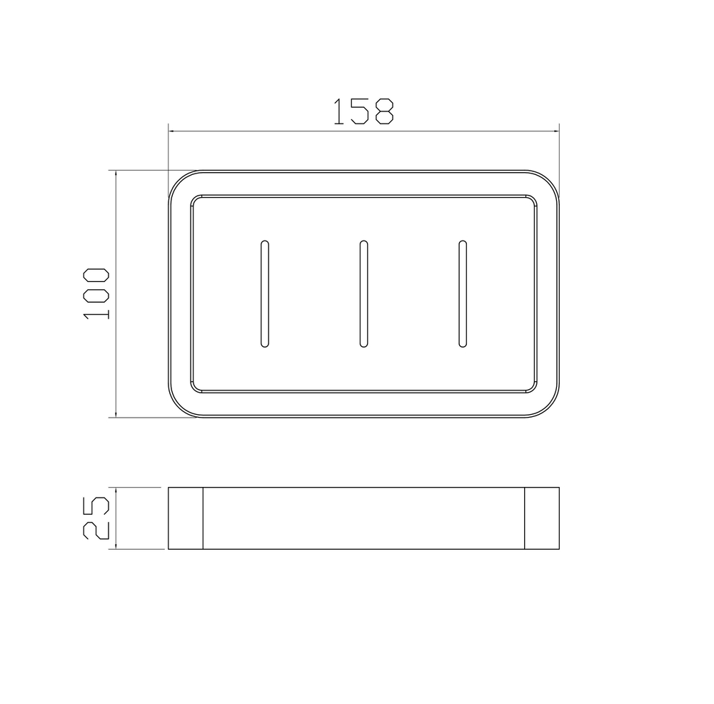 Мыльница с держателем WONZON & WOGHAND CARBON, Черный (WW-7732)