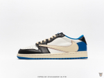 Кроссовки Travis Scott x Fragment x Nike Air Jordan 1 Low "Military Blue"