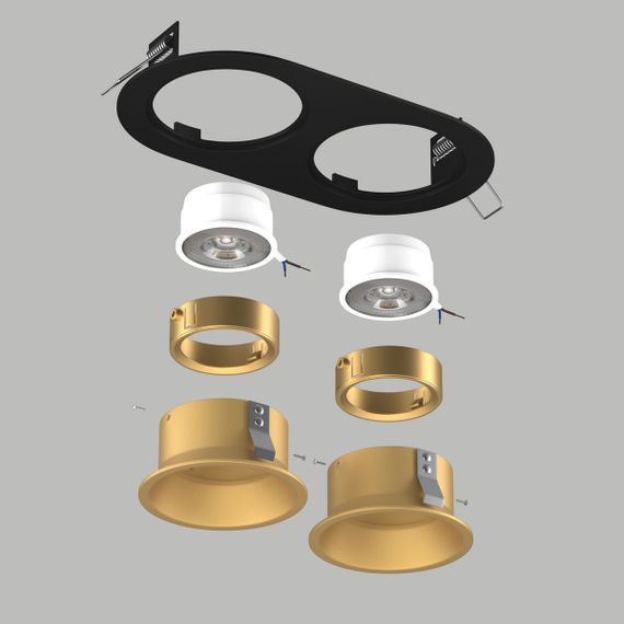 Комплект со светильником Lightstar Domino Round (214657+214603+214603+214003+214003) D6570303GMOD