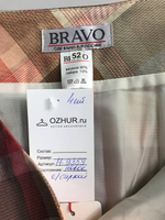 Юбка Bravo в стильную клетку,  52 размер, новая