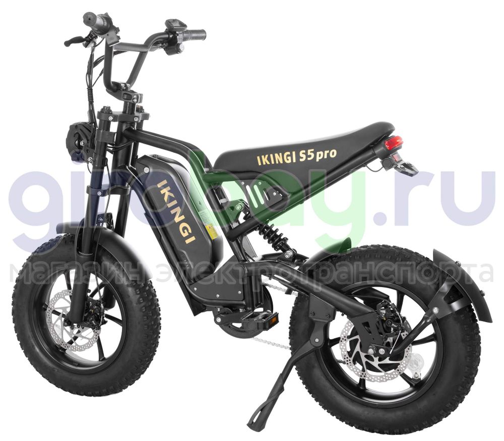Электровелосипед IKINGI S5 PRO MINI (48V/15Ah) - Черный фото №9
