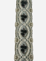 кружево на органзе вышивка шелк/хлопок/люрекс (Франция) ш-6,5 см цена за 1 м