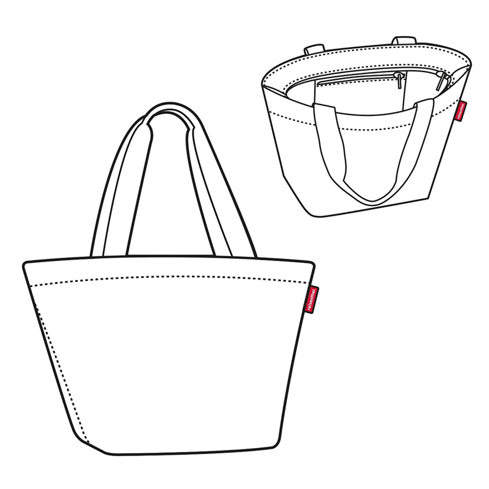 Сумка shopper m glencheck red