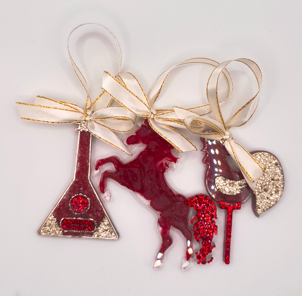 Ёлочные игрушки "Рубиновая мечта"