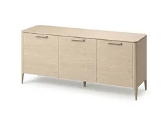 Тумба Type oak 3 двери ширина 160 см (беленый дуб)