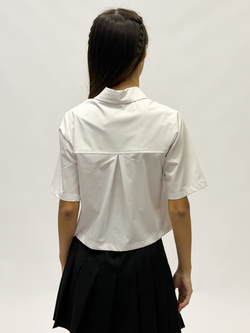 Блузка школьная белая бамбук для девочки 12-18 лет Fleur de Vie