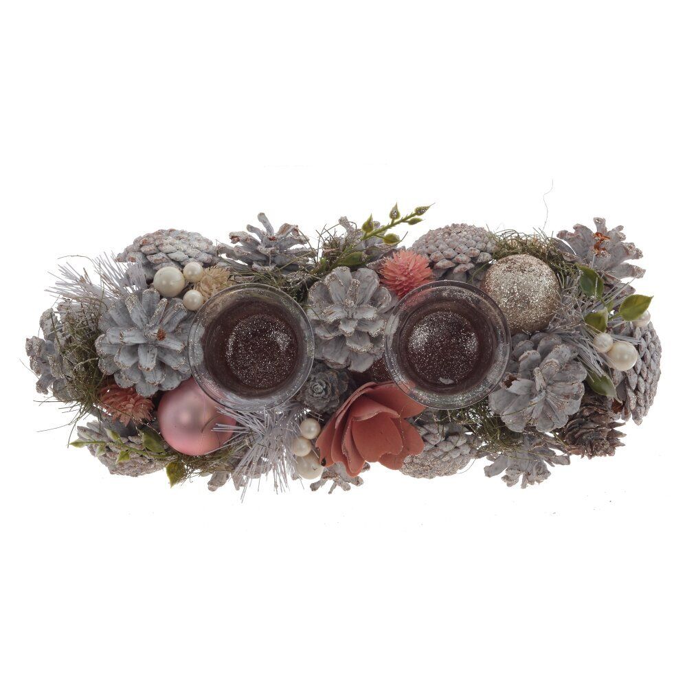 GAEM Подсвечник "Новогодняя композиция", L31 W14 H8,5 см