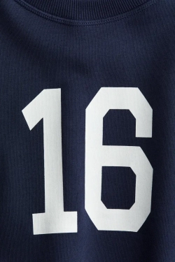 H&M Толстовка с контрастными деталями, синий