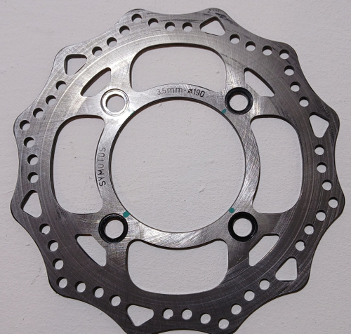 Диск тормозной задний (диаметр 190) Питбайк Motoland GS Motors S12