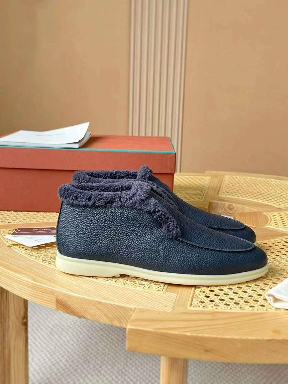 Высокие лоферы Loro Piana
