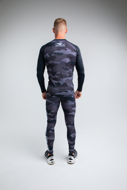Рашгард Bad Boy Fighter черный/серый камуфляж