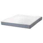 Каркас кровати мягкий с матрасом - IKEA TÄLLÅSEN/TALLASEN, 200х140 см, матрас средне-жесткий, серо-зеленый, ТЭЛЛАСОН ИКЕА